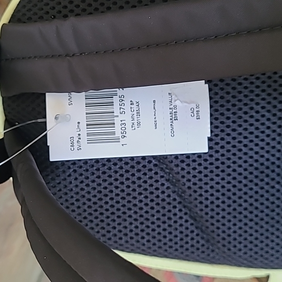 Coach Court Mini Pebble Leather Backpack Bag Lime green C8603 - Picture 5 of 8